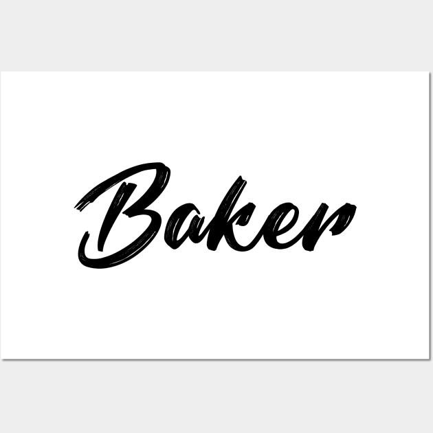 Baker, Funny Baking Lover Wall Art by Islanr